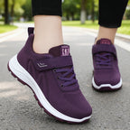 Damen Sportliche Sneakers mit Klettverschluss und atmungsaktivem Mesh-Obermaterial R&B