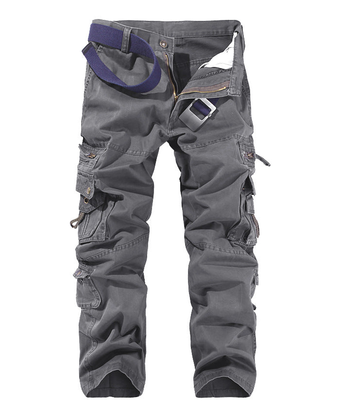 Herren Cargo-Hose mit mehreren praktischen Taschen und verstellbarem Gurt R&B