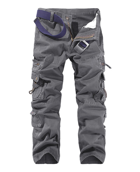Herren Cargo-Hose mit mehreren praktischen Taschen und verstellbarem Gurt R&B