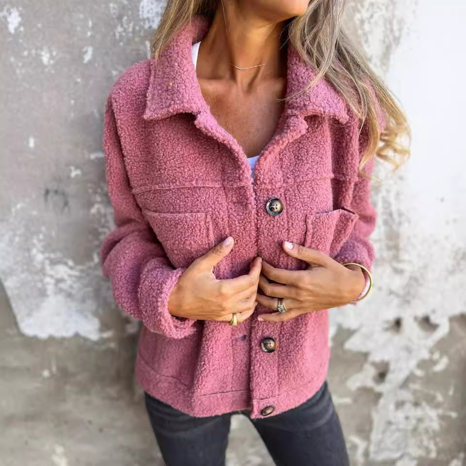 Damen Kuschelige und modische Fleecejacke mit praktischen Taschen R&B