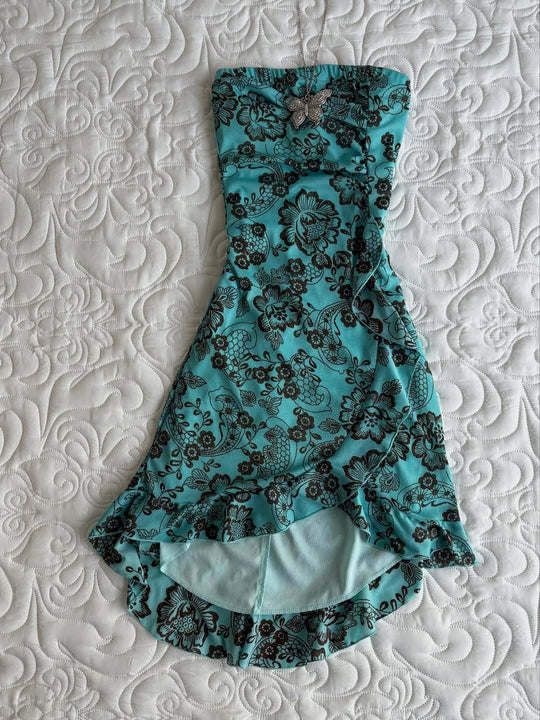 Damen Elegantes bodenlanges Kleid mit floralen Mustern R&B