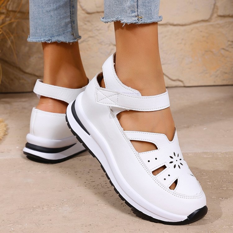Damen Komfort-Sandalen mit verstellbarem Riemen und rutschfester Sohle R&B