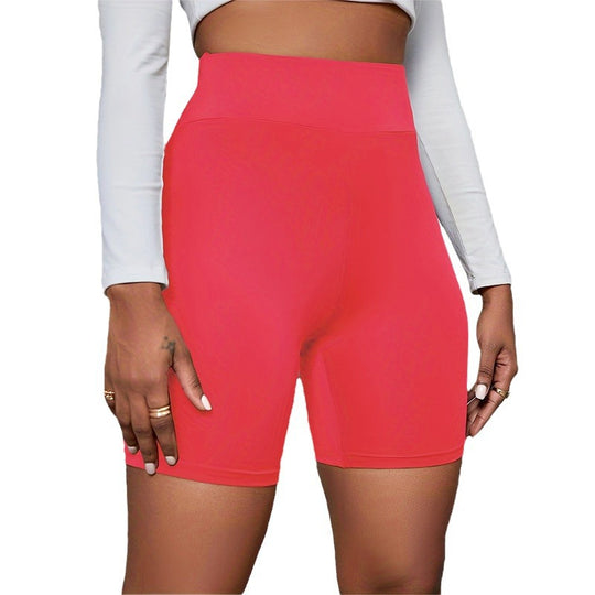 Damen Hochtaillierte Sportshorts mit komprimierendem Effekt und atmungsaktivem Material R&B