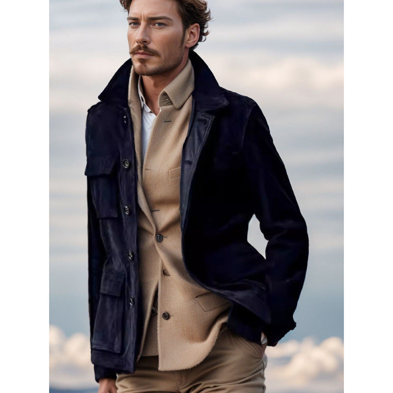 Damen praktische Jacke im modernen Look mit aufgesetzten Taschen R&B