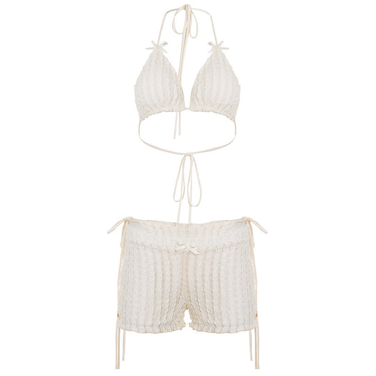 Damen Bikiniset mit verspielten Riemen und lockerem Schnitt R&B