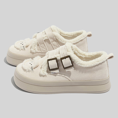 Damen Komfortable Sneaker mit weichem Innenfutter und dekorativen Riemen R&B