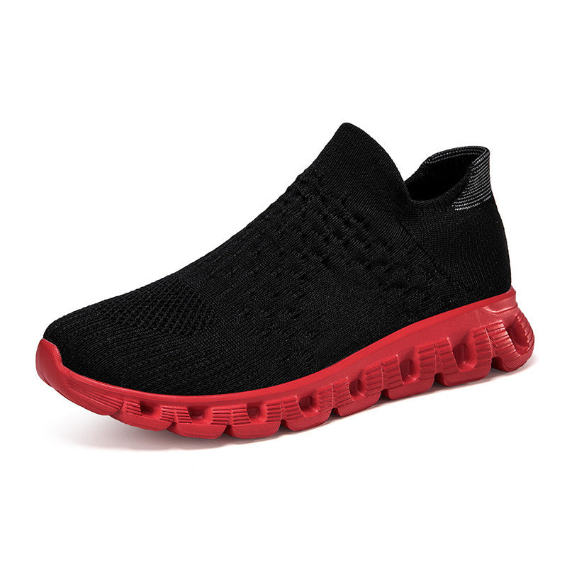 Damen Bequeme Slip-On Sneakers mit atmungsaktivem Obermaterial und dämpfender Sohle R&B