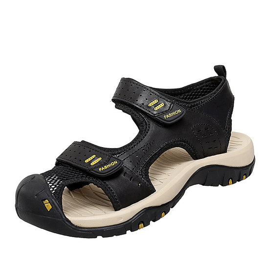 Herren Freizeit-Sandalen mit verstellbaren Klettverschlüssen und rutschfester Sohle R&B