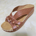 Damen Komfortable Sandalen mit floralem Design und atmungsaktivem Obermaterial R&B