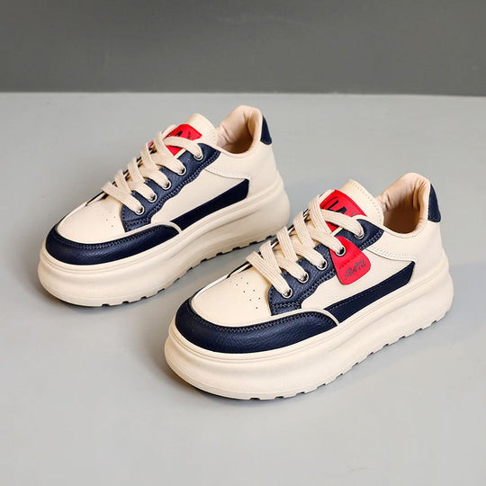 Damen Sportliche Plateau-Sneaker mit modischem Design und dämpfender Sohle R&B