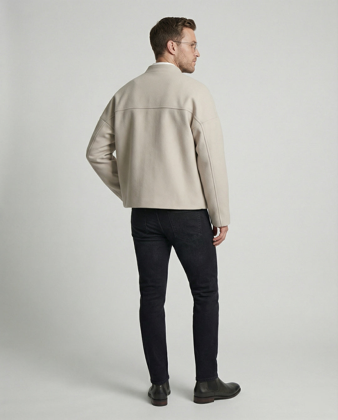 Herren Jacke im Neo-Chinese Style Stehkragen Herbst Freizeit
