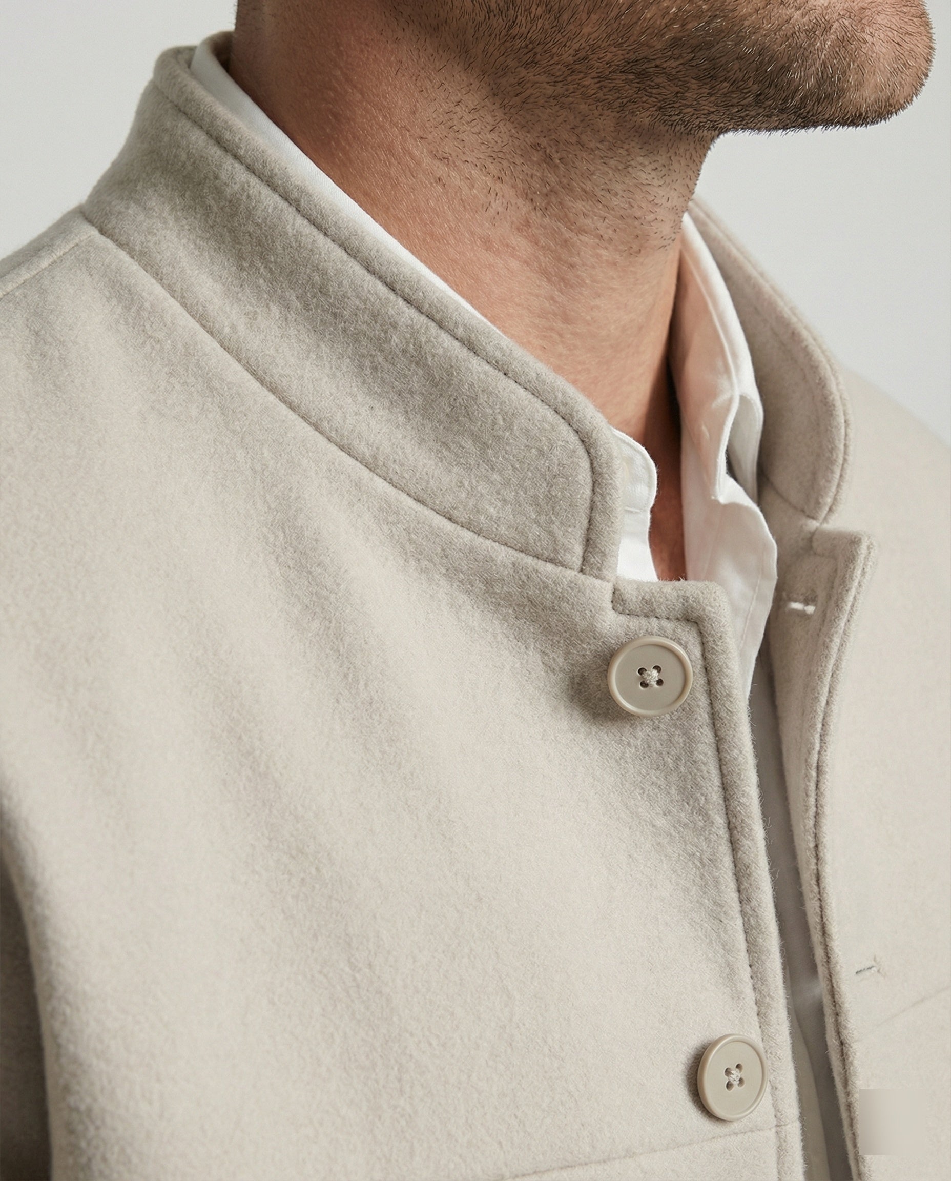 Herren Jacke im Neo-Chinese Style Stehkragen Herbst Freizeit