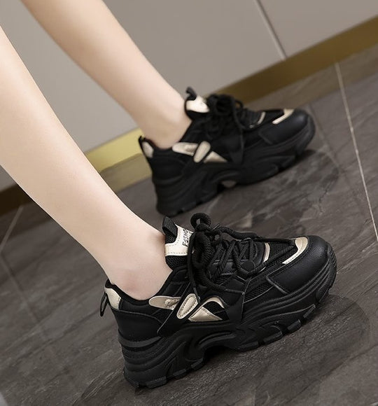 Damen Chunky Sneakers mit atmungsaktiven Mesh-Einsätzen und komfortabler Dämpfung R&B