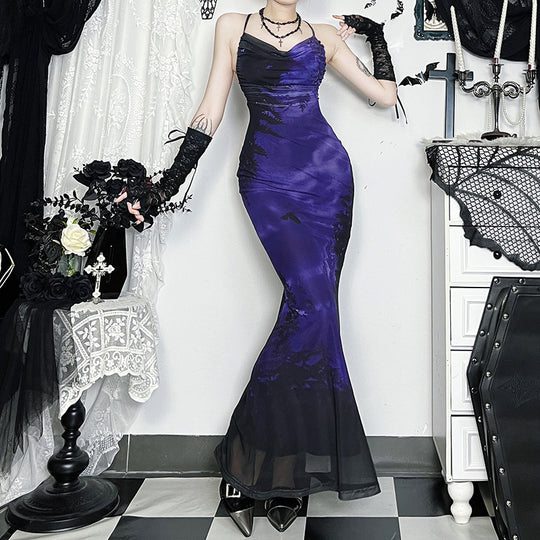 Damen elegantes Maxikleid mit verführerischem Herzausschnitt und raffinierten Lagen R&B