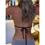 Damen Triangel-Bikini mit schimmerndem Schmuckdetail R&B
