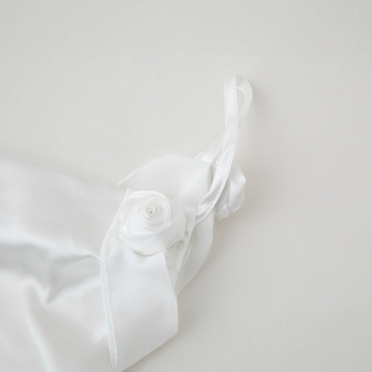 Damen Satin-Kleid mit elegantem Rüschendesign und verstellbaren Trägern R&B