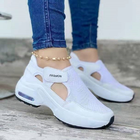 Damen Sportliche Sneakers mit atmungsaktiver Netzstruktur und rutschfester Sohle R&B
