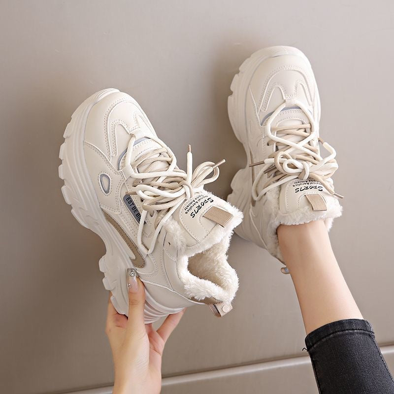 Damen Winterliche Sneaker mit warmem Futter und rutschfester Sohle