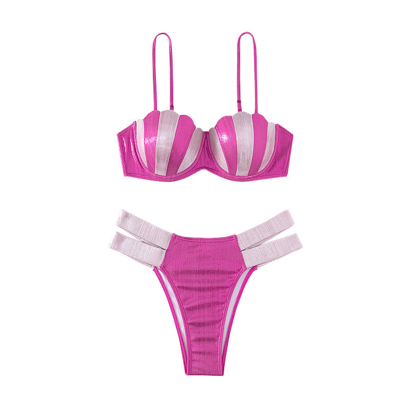 Damen Push-Up Bikini mit glitzernden Akzenten R&B