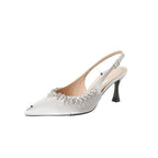 Damen Slingback-Pumps mit elegantem Strassbesatz und komfortablem Absatz R&B