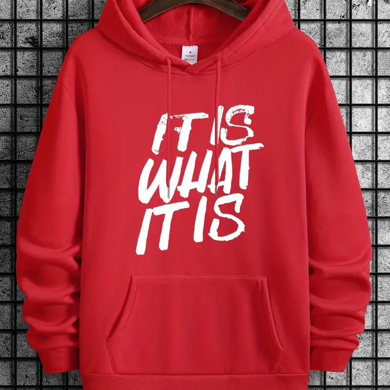 Damen Kapuzenpullover mit modernem Schriftzug und bequemer Passform R&B