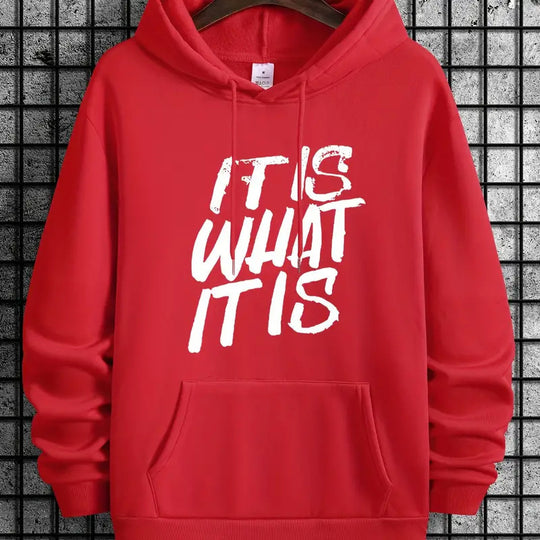 Damen Kapuzenpullover mit modernem Schriftzug und bequemer Passform R&B
