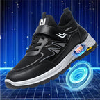 Damen Sportliche Sneakers mit Klettverschluss und rutschfester Laufsohle R&B