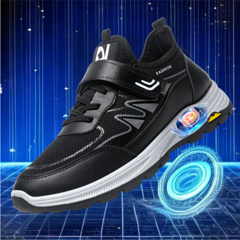 Damen Sportliche Sneakers mit Klettverschluss und rutschfester Laufsohle R&B