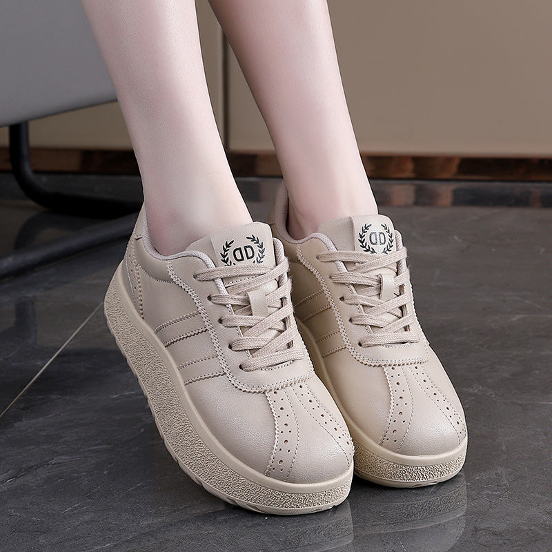 Damen Komfortable Sneaker mit dicker Laufsohle und elegantem Design R&B