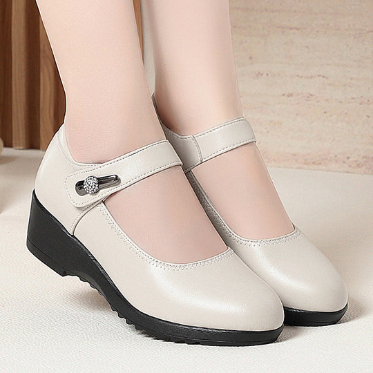 Damen Komfortable und elegante Mary Jane Schuhe mit modischem Riemen R&B