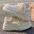 Damen Trendige Plateau-Sneaker mit atmungsaktivem Obermaterial R&B
