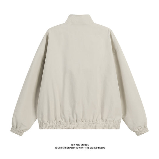 Damen modische Übergangsjacke mit hohem Kragen und praktischen Druckknopfdetails R&B