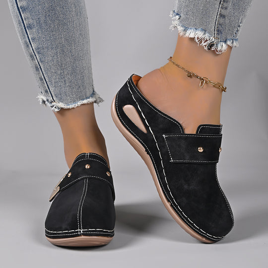 Damen bequeme und modische Clogs mit eleganten Akzenten R&B