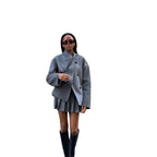 Damen Modische und elegante Kurzjacke mit innovativem Schnitt R&B