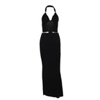 Damen Crop Top mit tiefem V-Ausschnitt und raffinierten Trägern EB