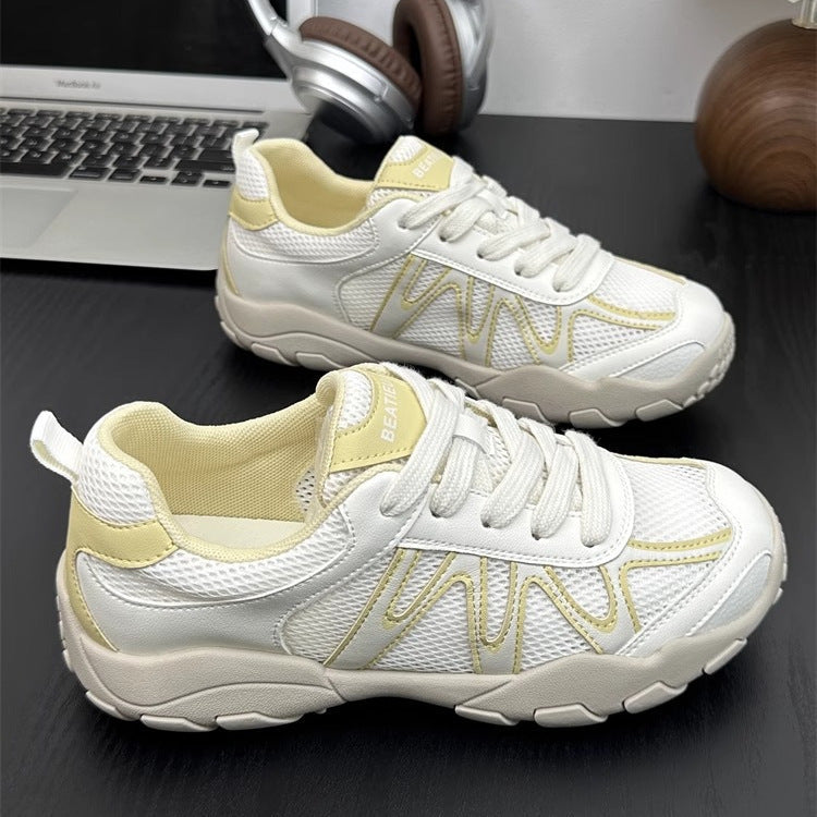 Damen Sportliche Sneakers mit atmungsaktiver Mesh-Konstruktion R&B