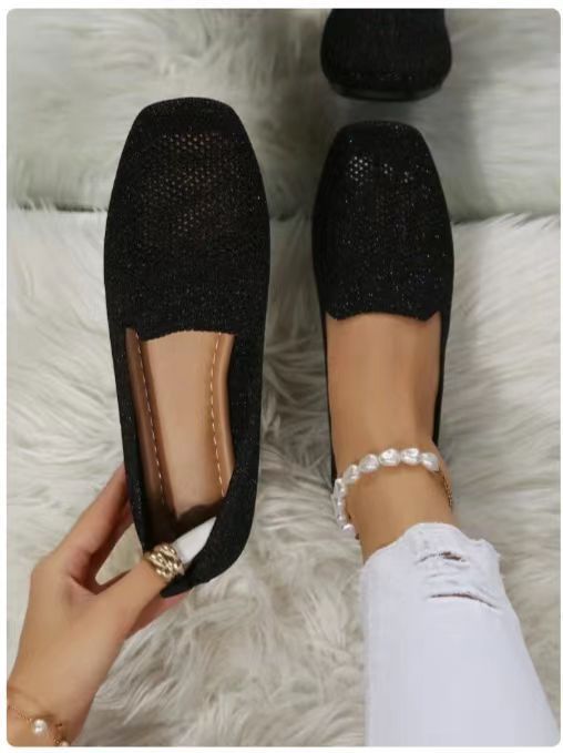 Damen Slip-On Ballerinas mit Leopardenmuster und atmungsaktivem Obermaterial R&B