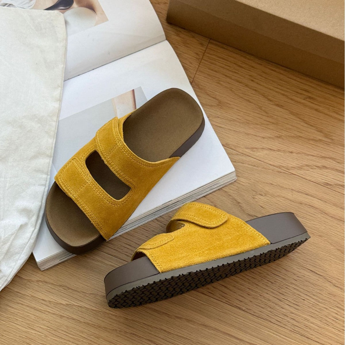 Damen Komfortable Zehentrenner-Sandalen mit verstellbarem Riemendesign und ergonomischem Fußbett