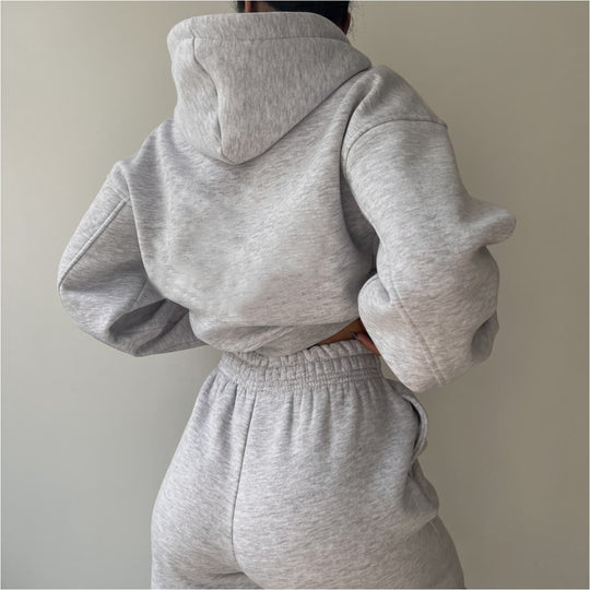 Damen modisches und lässiges Hoodie-Set mit weitem Schnitt R&B