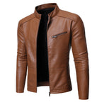 Herren jacke mit stylishem Stehkragen und praktischen Reißverschlusstaschen R&B