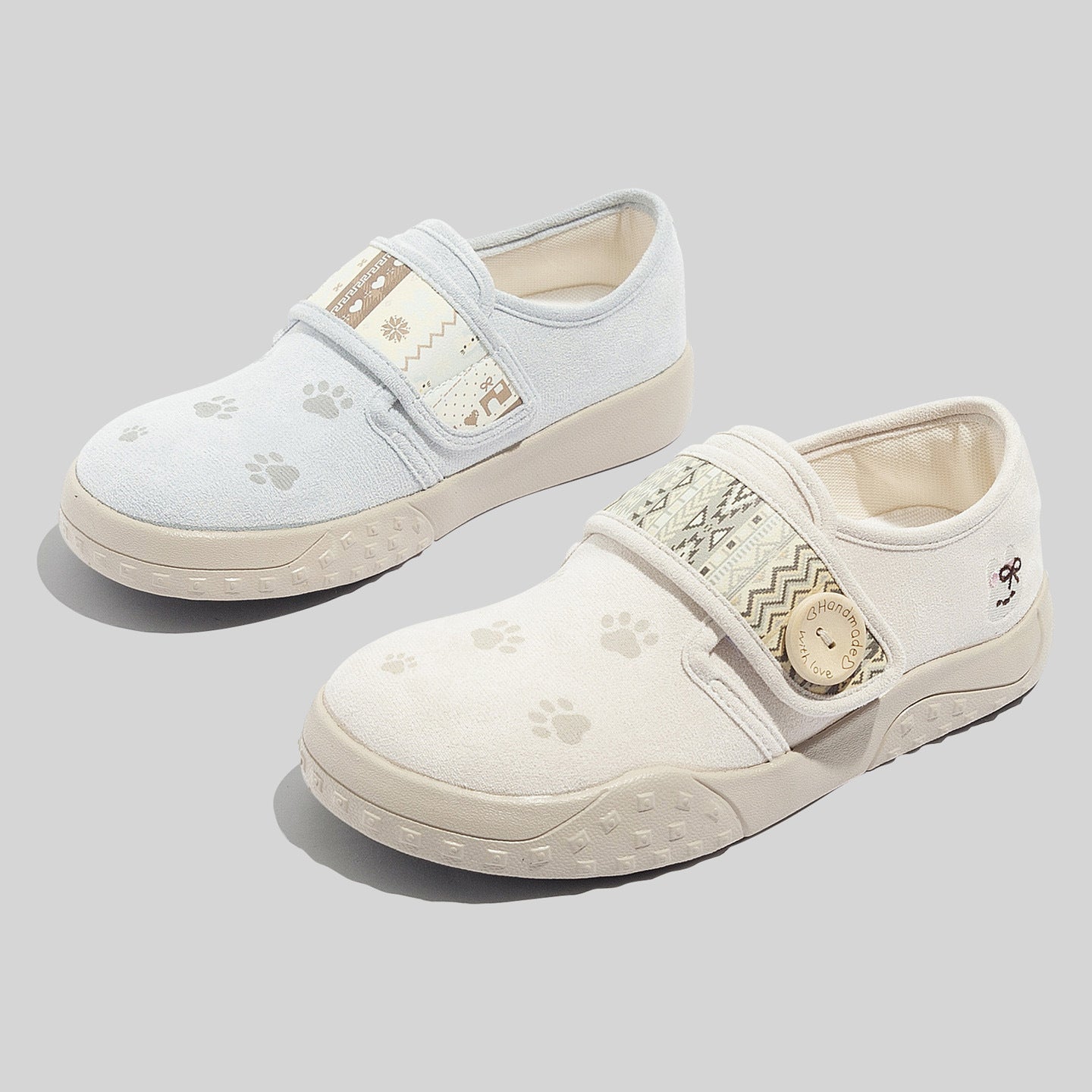 Damen Clogs mit praktischen Klettverschlüssen und tierischen Applikationen