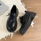 Damen Modische Schnürschuhe mit hochgezogenem Profil R&B