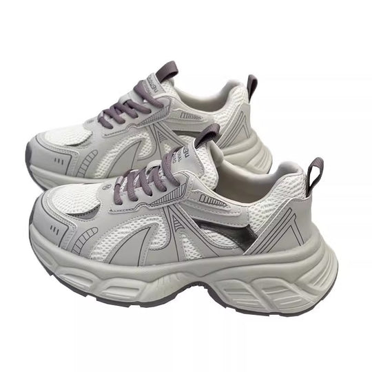 Damen Sportliche Laufsneaker mit atmungsaktiver Mesh-Technologie und dämpfendem Sohlenprofil R&B