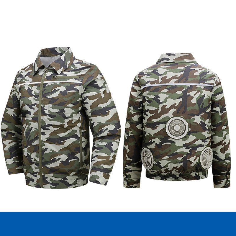 Herren nan atmungsaktive Kühljacke mit integrierten USB-Lüftern R&B
