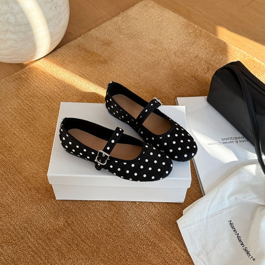 Damen Ballerinas mit verstellbarem Riemchen und gepolsterter Innensohle R&B