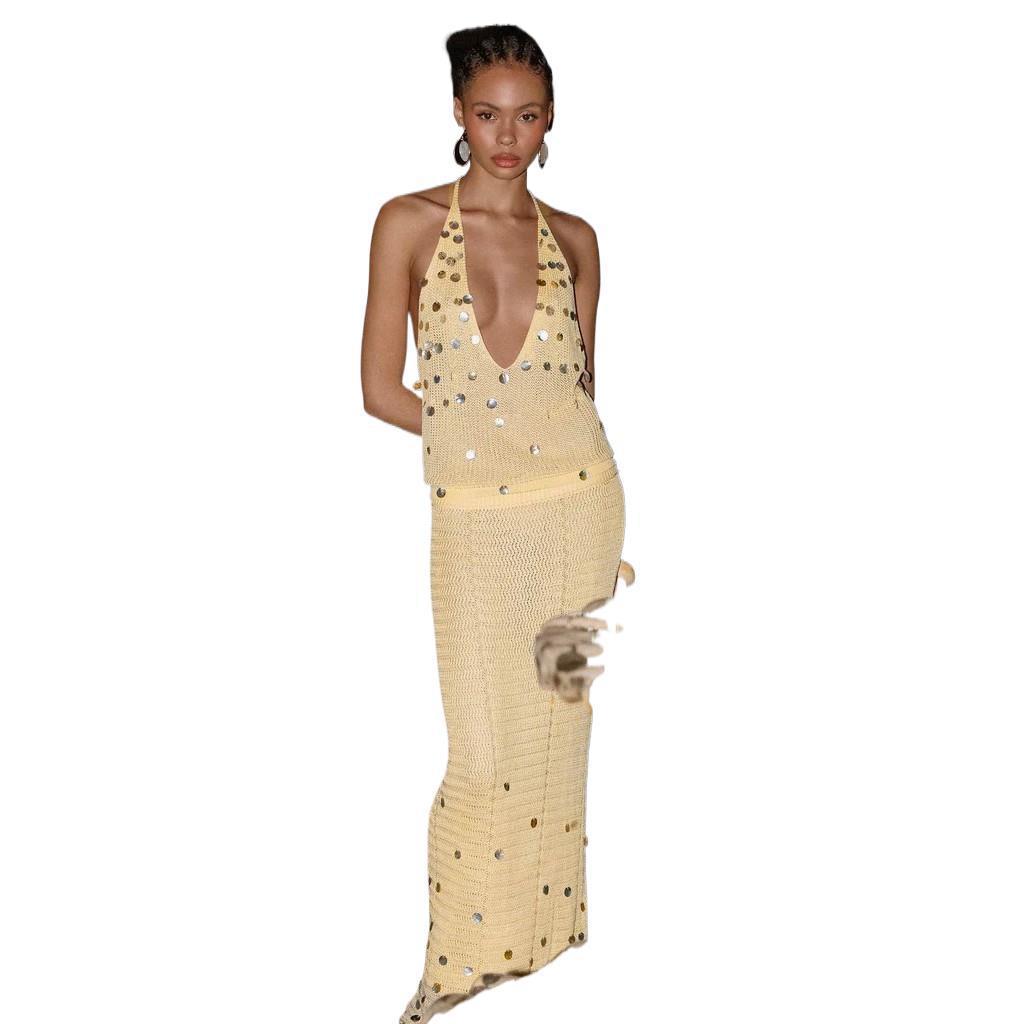 Damen Stricktop mit funkelneden Details R&B