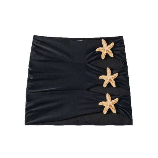 Damen Strandrock mit eleganten Cut-Outs und funkelnden Muschel-Details R&B