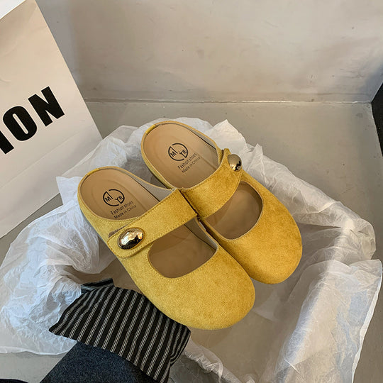 Damen Bequeme Clogs mit elegantem Riemen und modischer Verzierung R&B