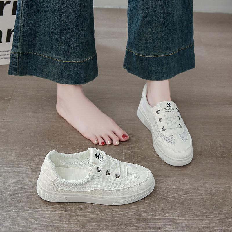 Damen bequeme Sneakers mit atmungsaktiver Netzoberfläche und sportlicher Sohle R&B