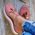 Damen Halbschuhe mit modischen Quasten und rutschfester Sohle R&B